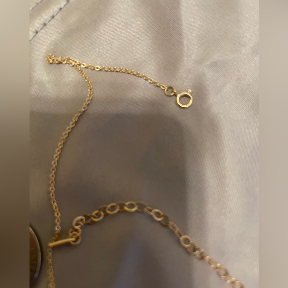 Custom 14k Gold "Serra" Bar Necklace - "INVICTUS" with blackbird - Picture 6 of 15